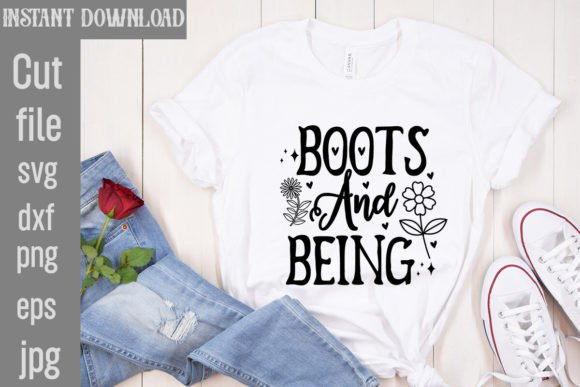 Download Boots and Being SVG Cut File - Premium Resources