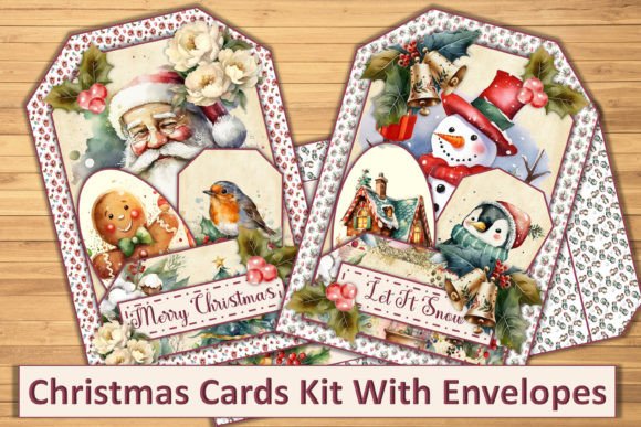Download Christmas Card Making Kit with Envelope - Envelope Collection