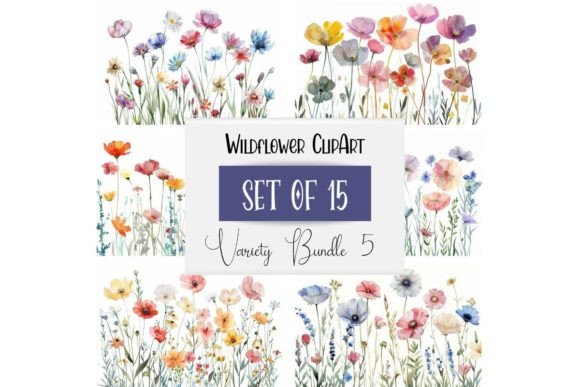 Download Springtime Watercolor Wildflower Bundle - Spring Collection