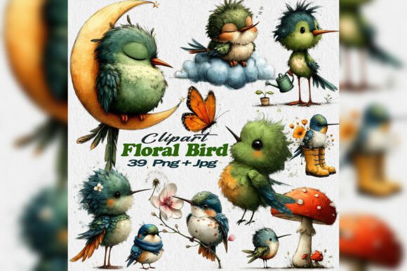Download Hummingbird PNG Clipart Spring Floral - Spring Collection