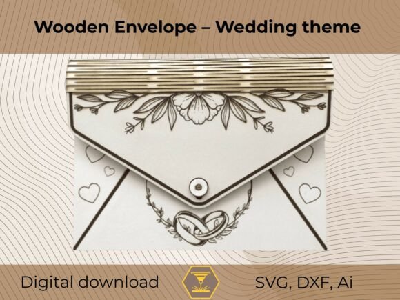 Download Laser Cut A6 Wooden Envelope – Wedding - Envelope Collection