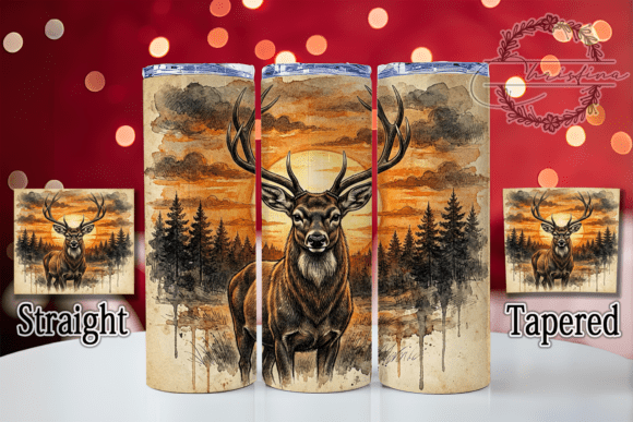 Download Majestic Deer Rustic Antlers Tumbler - Premium Bundle