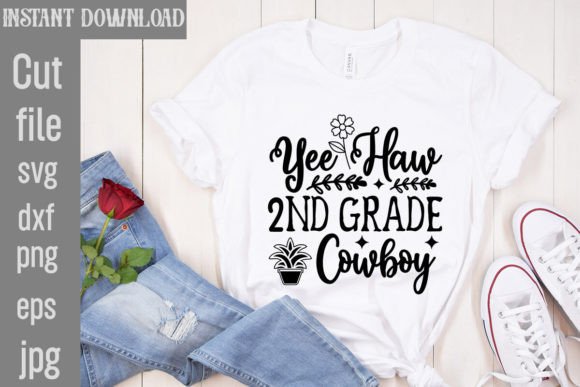Download Yee Haw 2nd Grade Cowboy SVG Cut File - Premium Resources